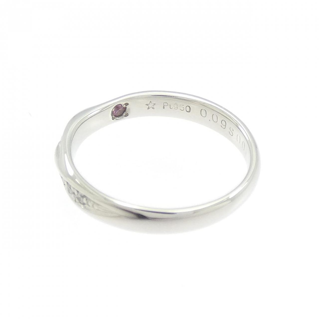 PT950 ダイヤモンド リング 0.09CT