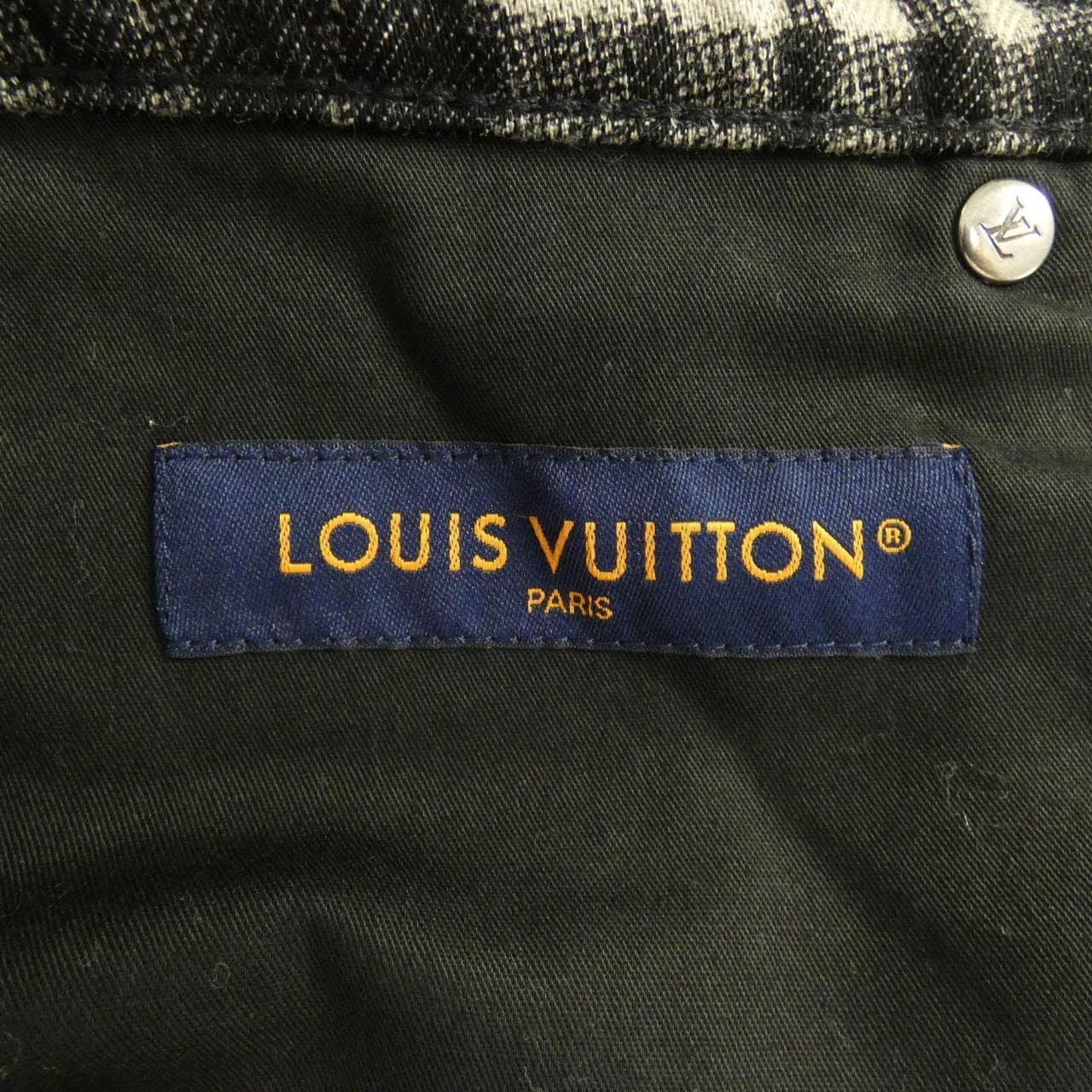 ルイヴィトン LOUIS VUITTON チェックデニムショーツ HPD90WARA ショートパンツ