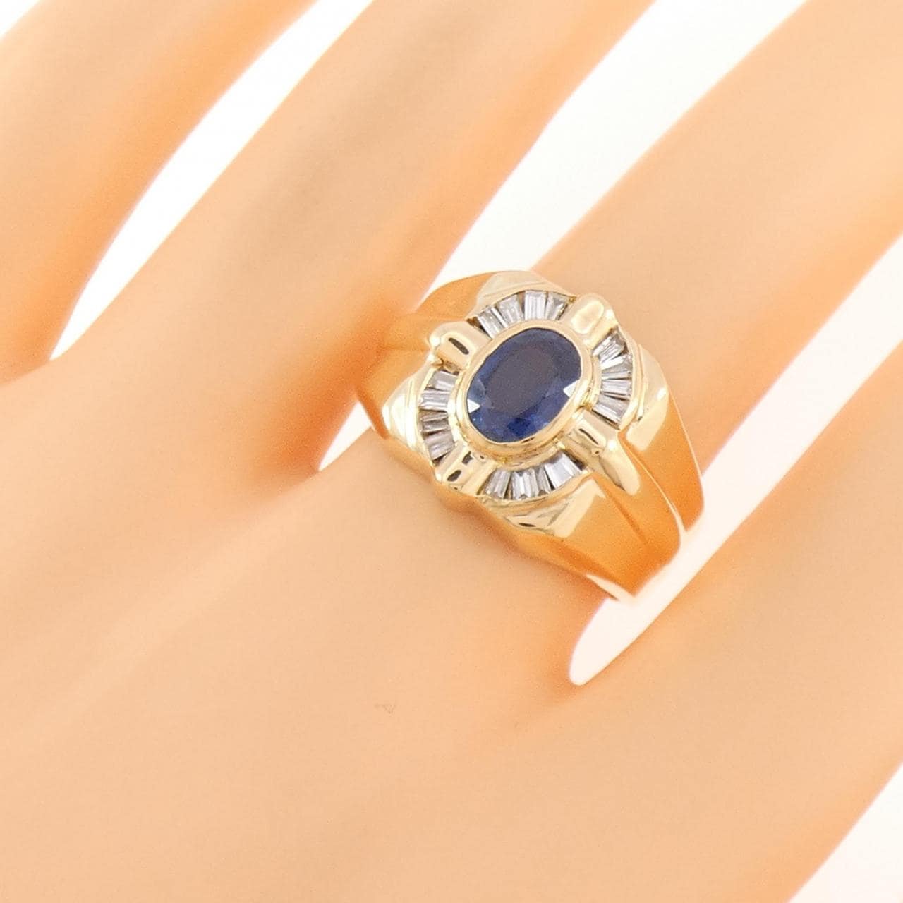 K18YG サファイヤ リング 1.17CT