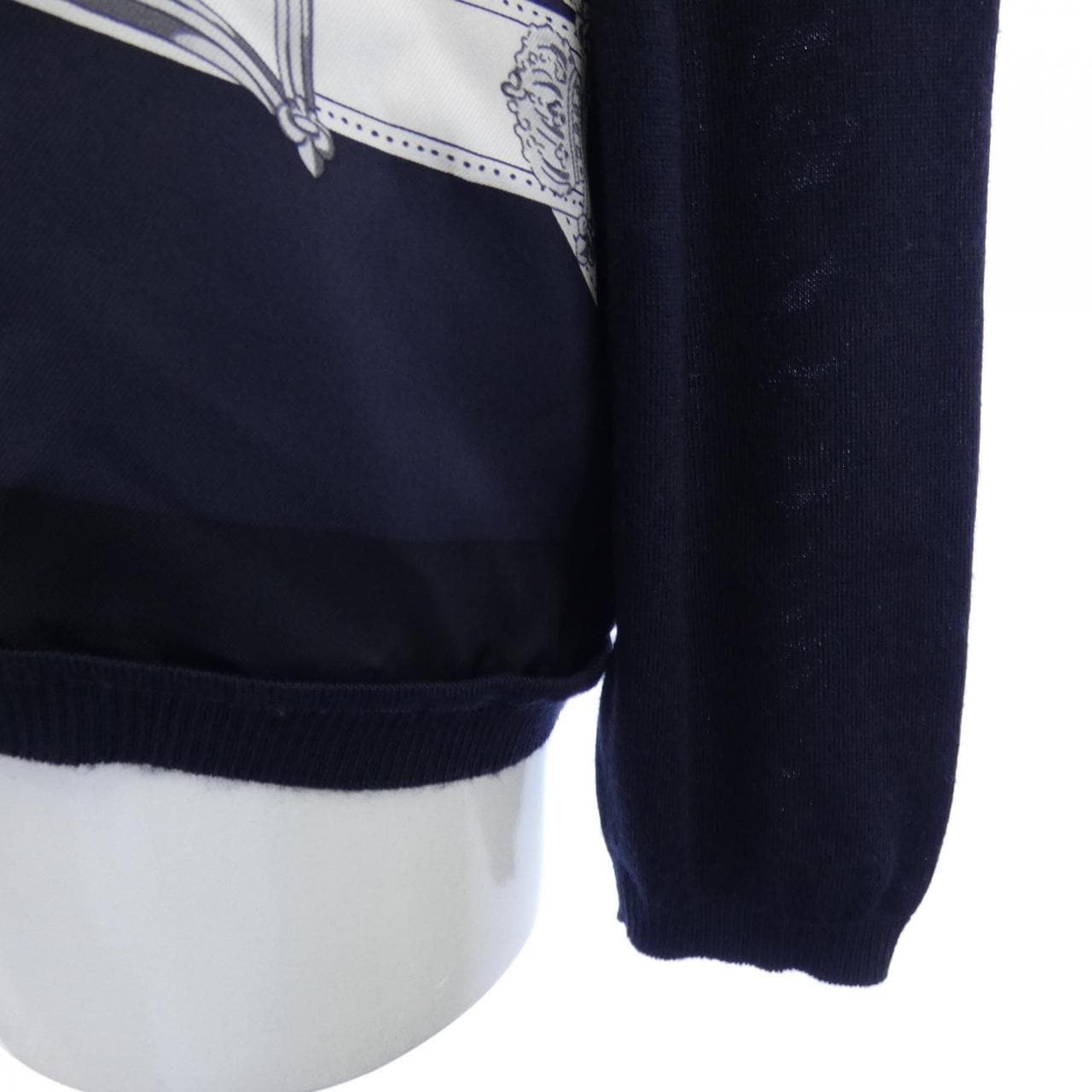 エルメス HERMES CAVAL CADOUR *76-7769 ツイルレーヌ カーディガン