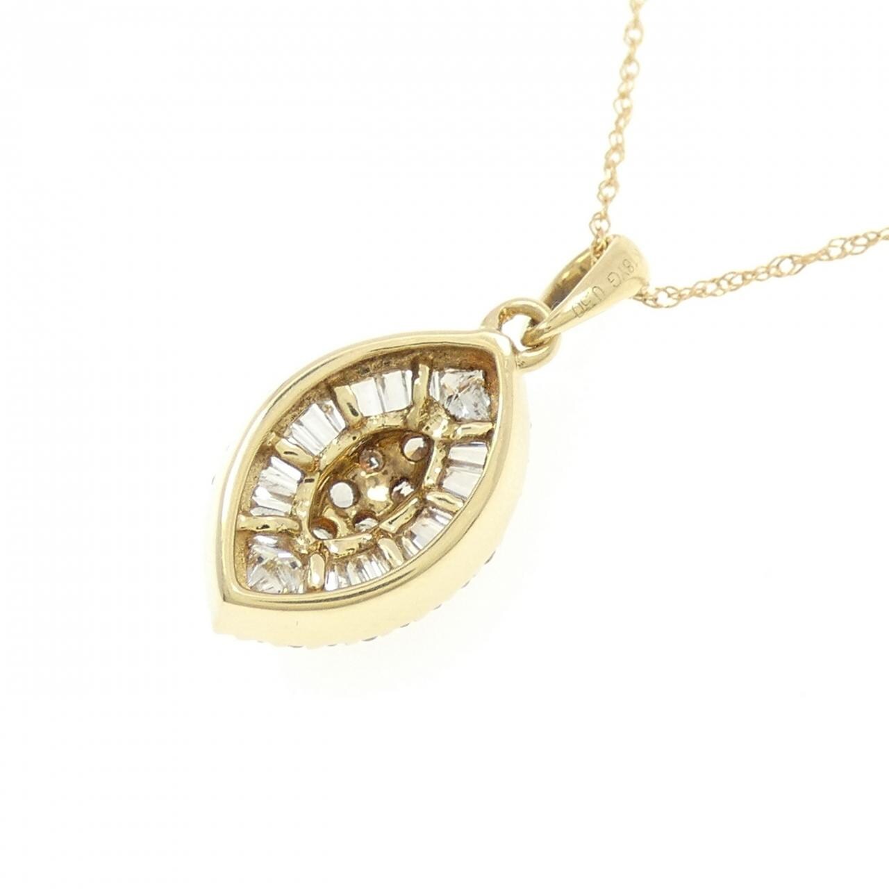 K18YG ダイヤモンド ネックレス 0.50CT