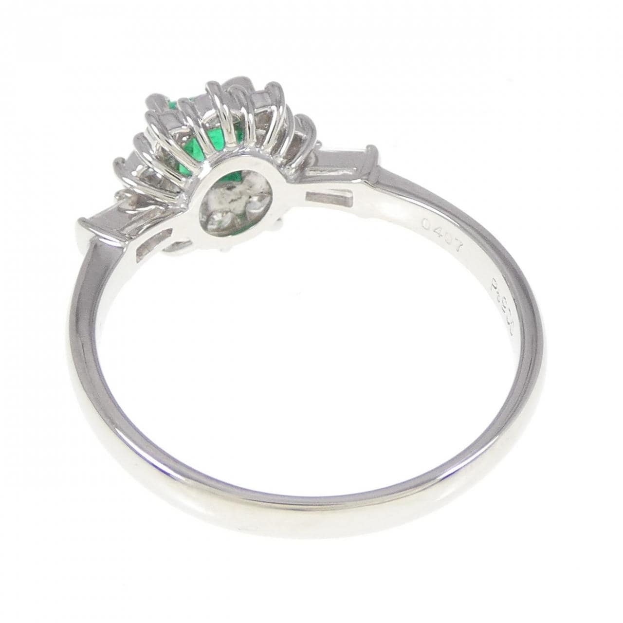 PT900 エメラルド リング 0.407CT