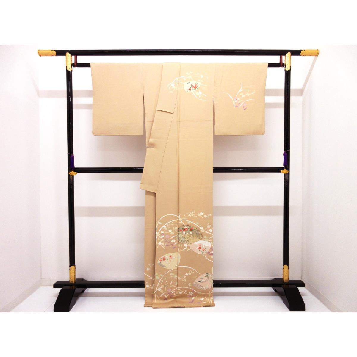 訪問着　友禅金彩加工　刺繍入り