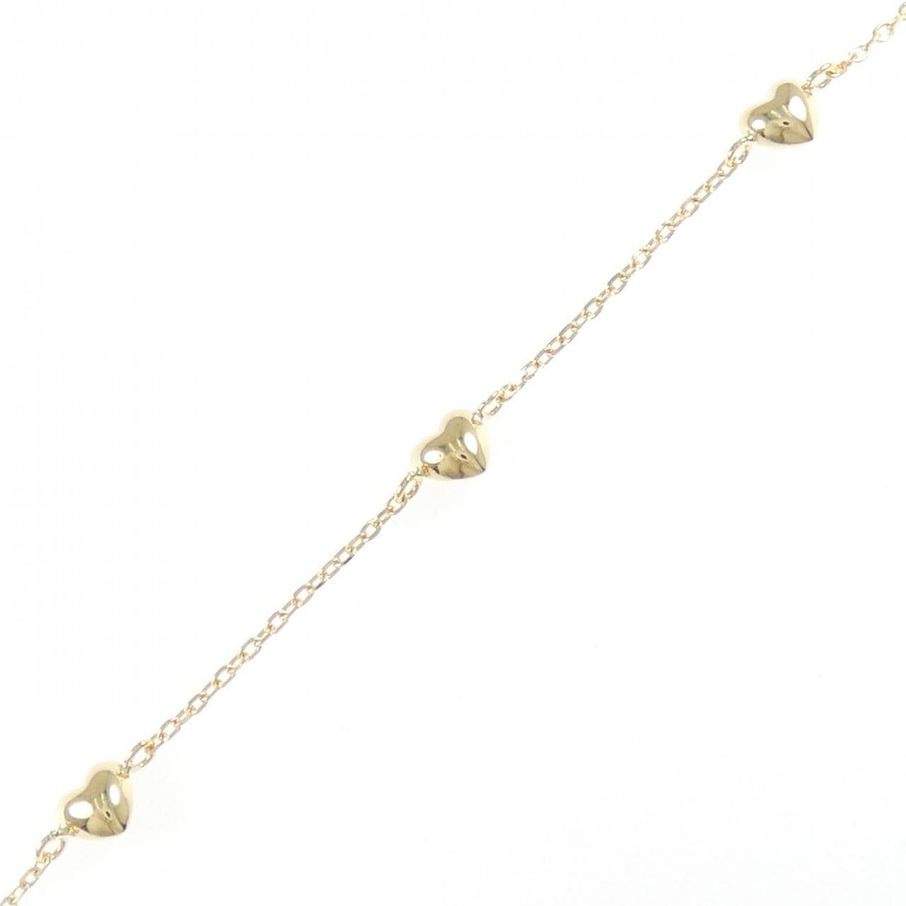 K18YG愛心手鏈