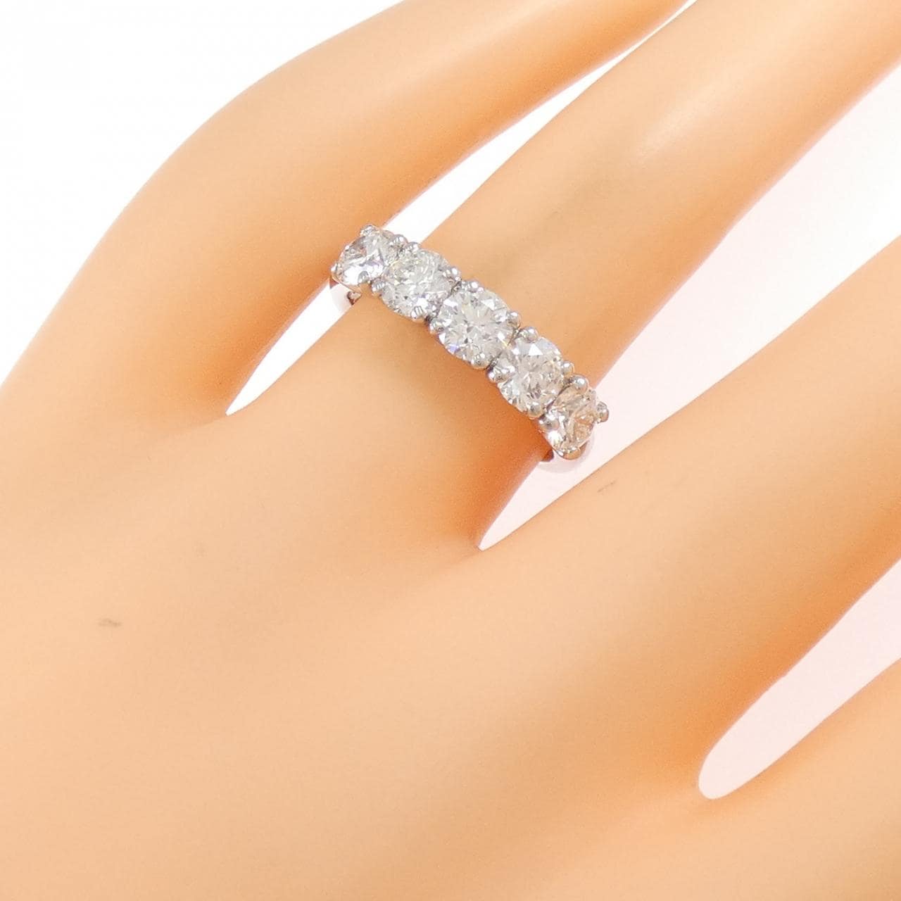 【リメイク】PT900 ダイヤモンド リング 1.637CT F SI1 3EXT-EXT