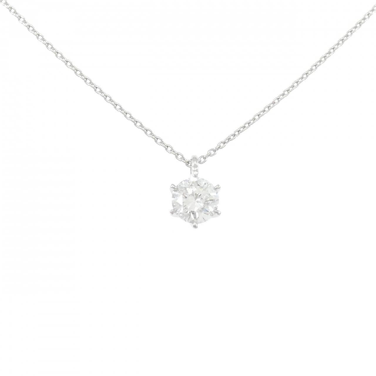 【再加工款】PT900/PT850鑽石項鍊 1.170克拉 F色 I1淨度 良好