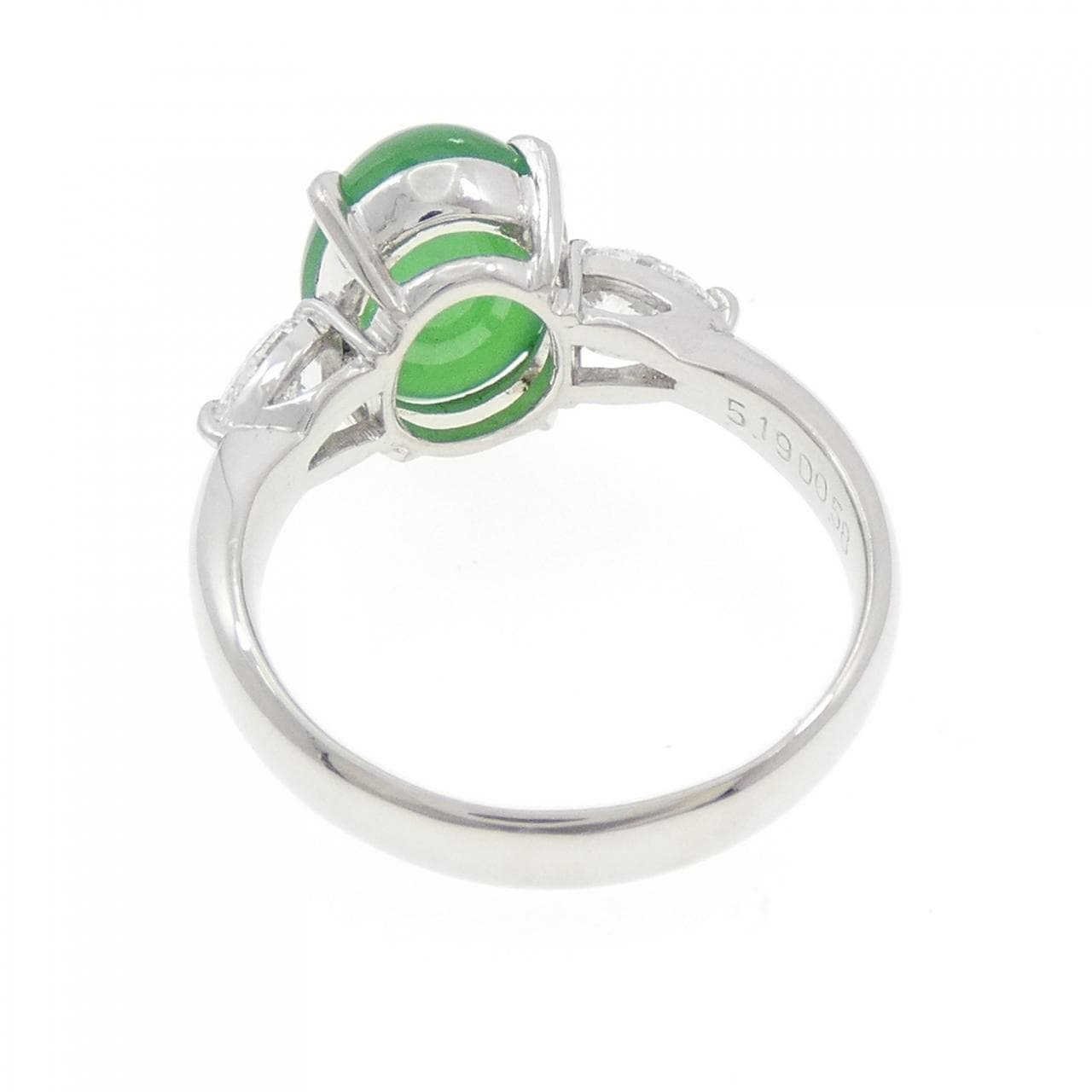 PT900 ヒスイ リング 5.19CT