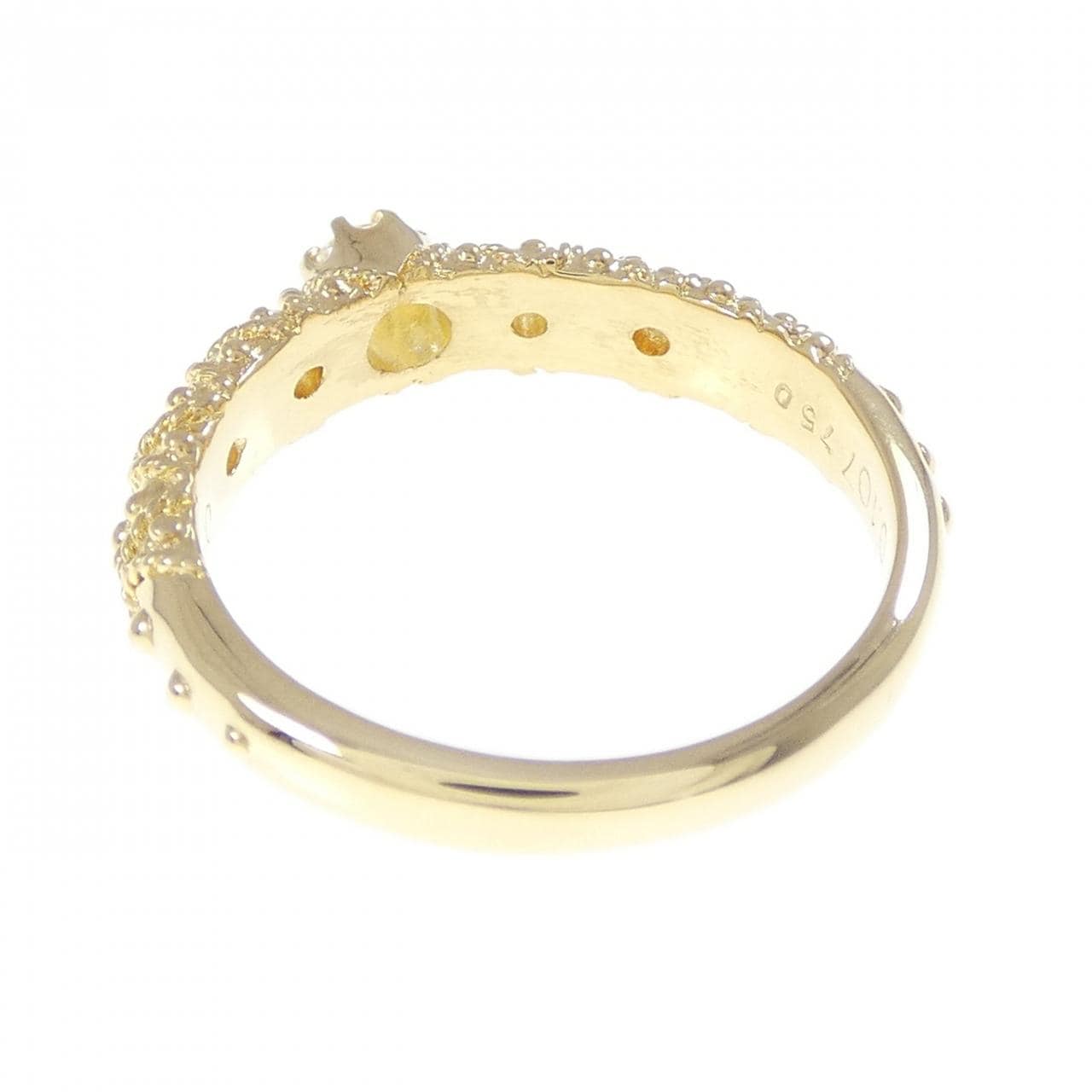 750YG ダイヤモンド リング 0.107CT