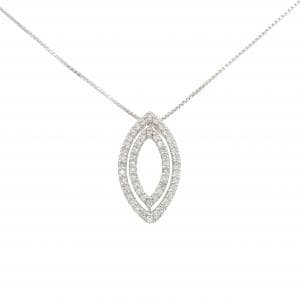 K18WG ダイヤモンド ネックレス 0.30CT