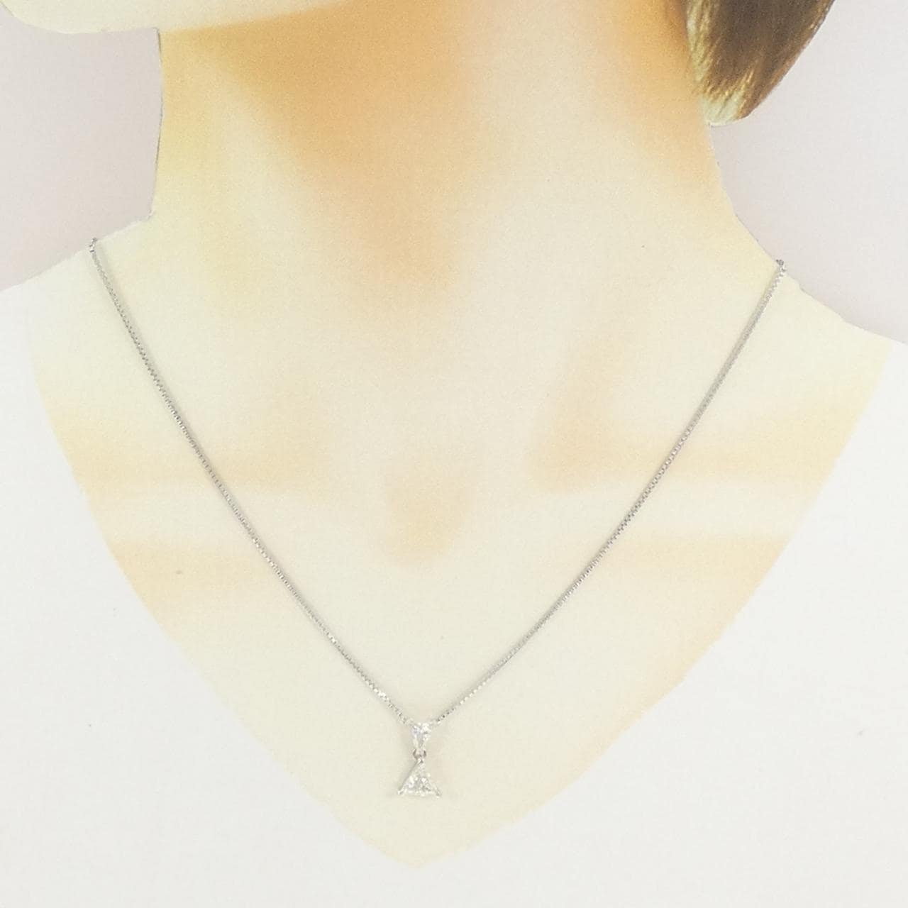 PT850 ダイヤモンド ネックレス 0.326CT