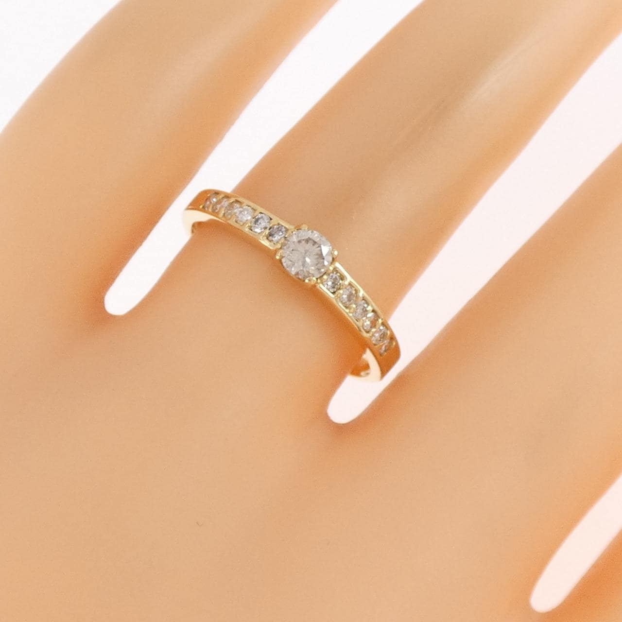 K18YG ダイヤモンド リング 0.30CT