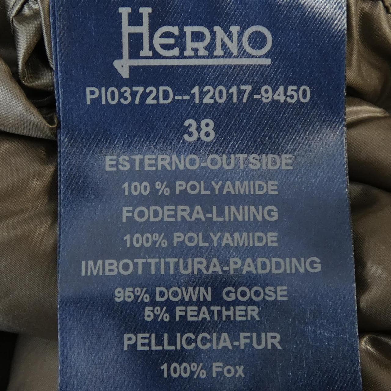 ヘルノ Herno PI0372D-12017-9450 ダウンコート
