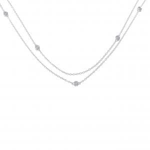 K18WG ダイヤモンド ネックレス 0.45CT