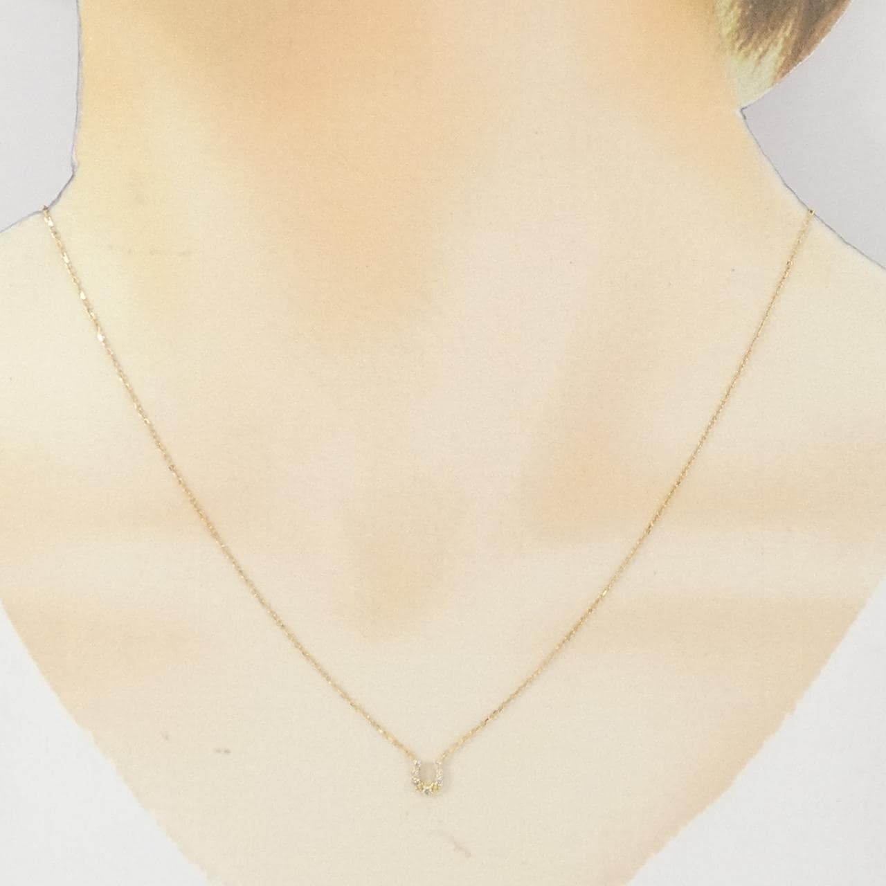 アガット ダイヤモンド ネックレス 0.05CT