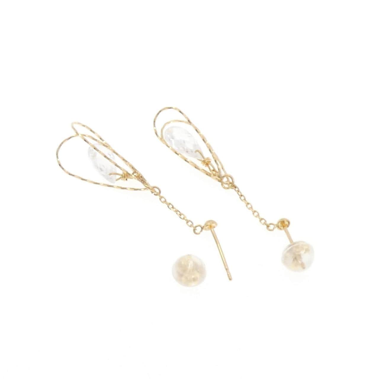 K18YG キュービック ピアス