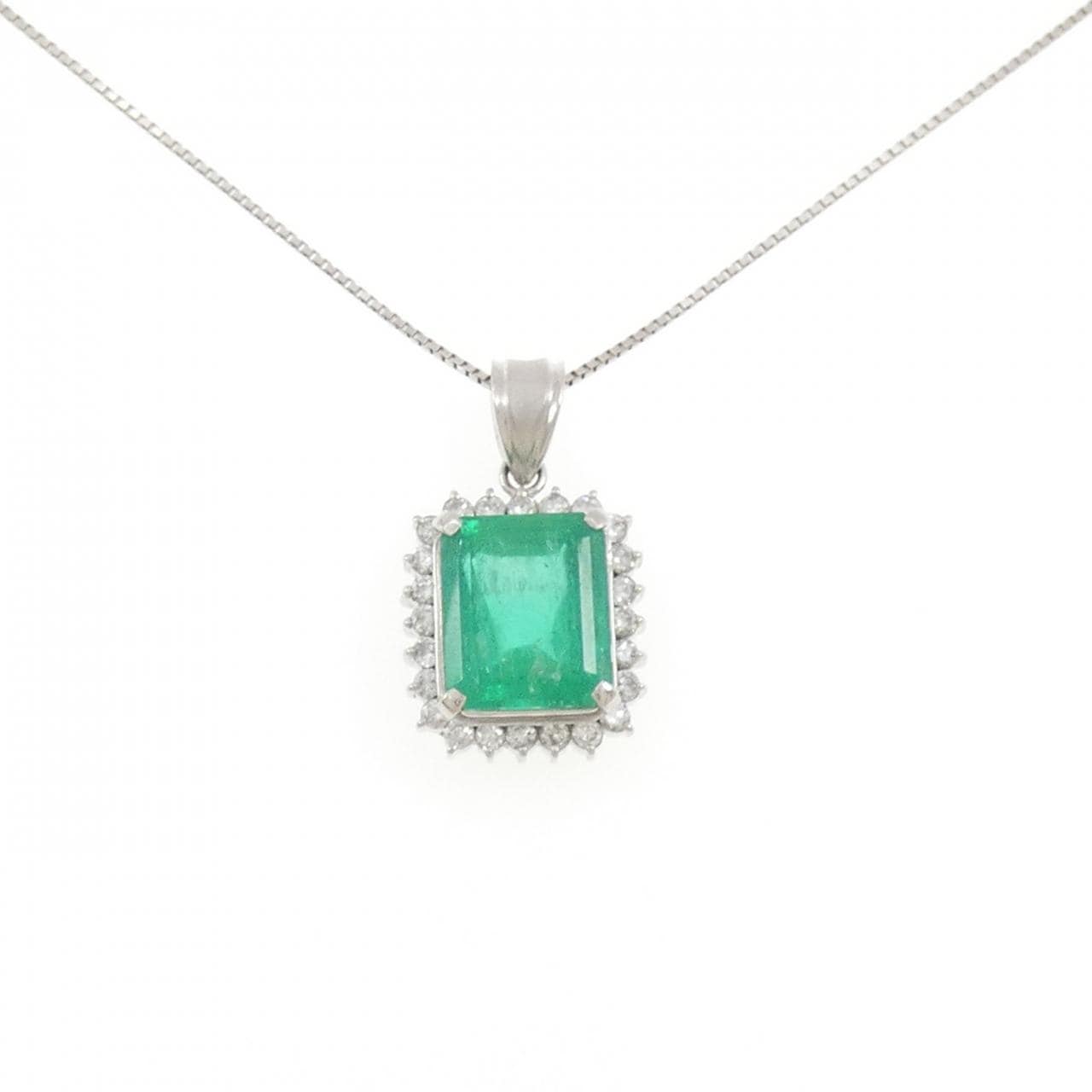 PT900/PT850 エメラルド ネックレス 10.58CT コロンビア産