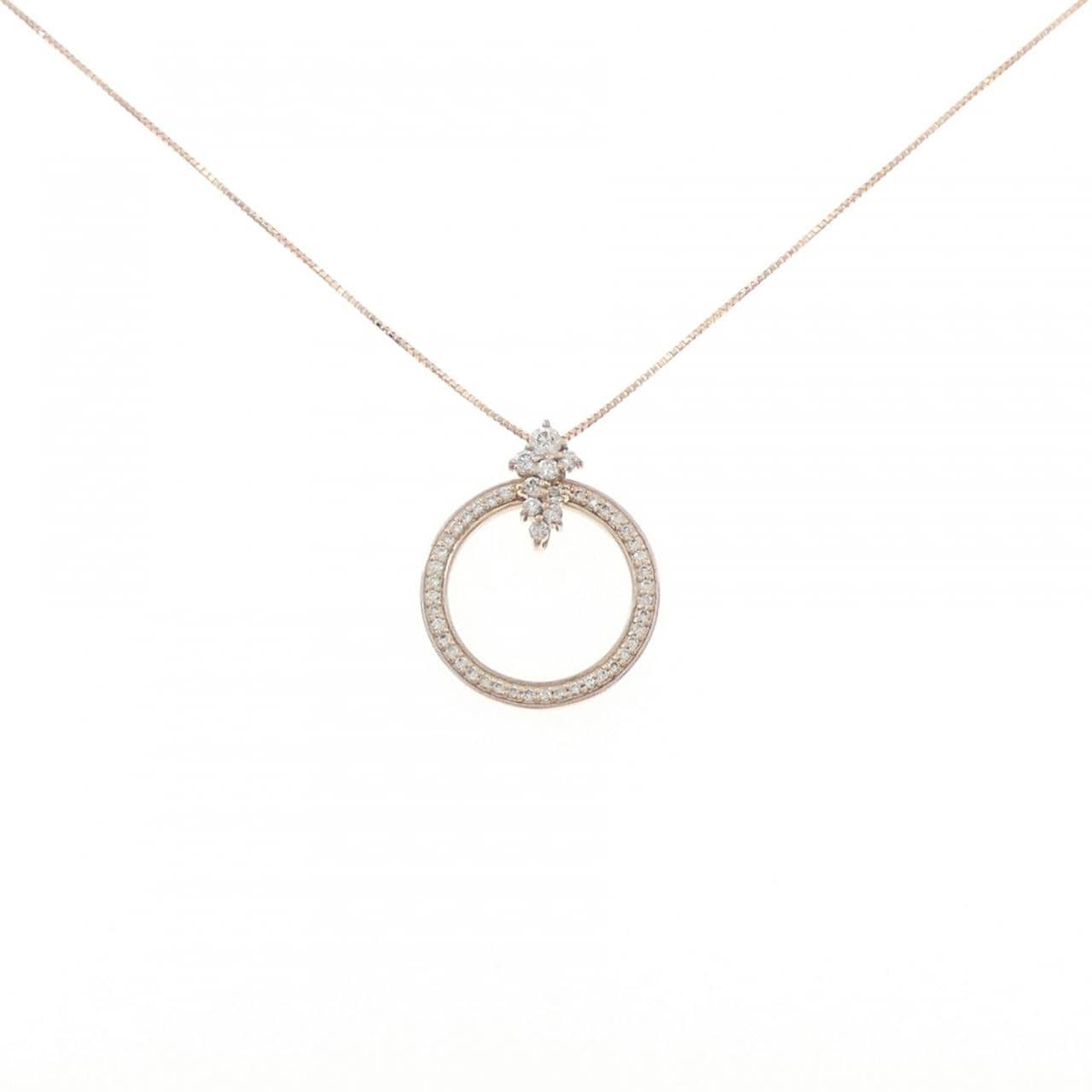 K18PG ダイヤモンド ネックレス 0.45CT