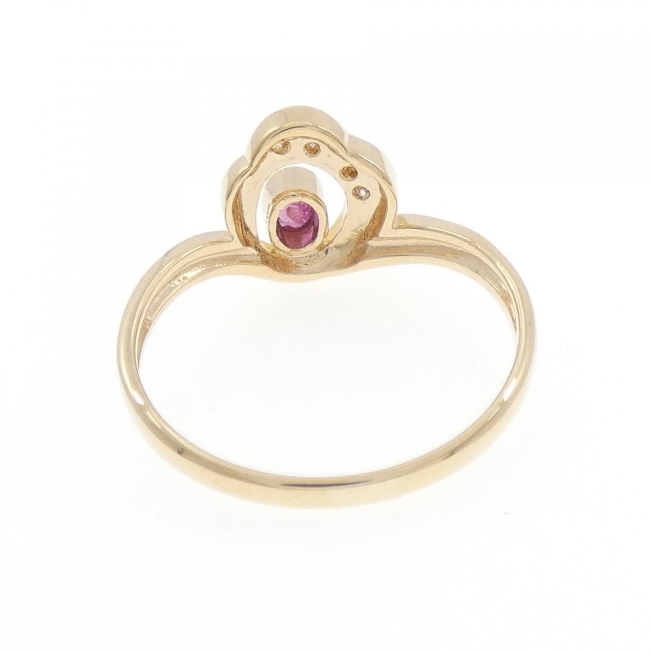 K18YG红宝石戒指0.10CT