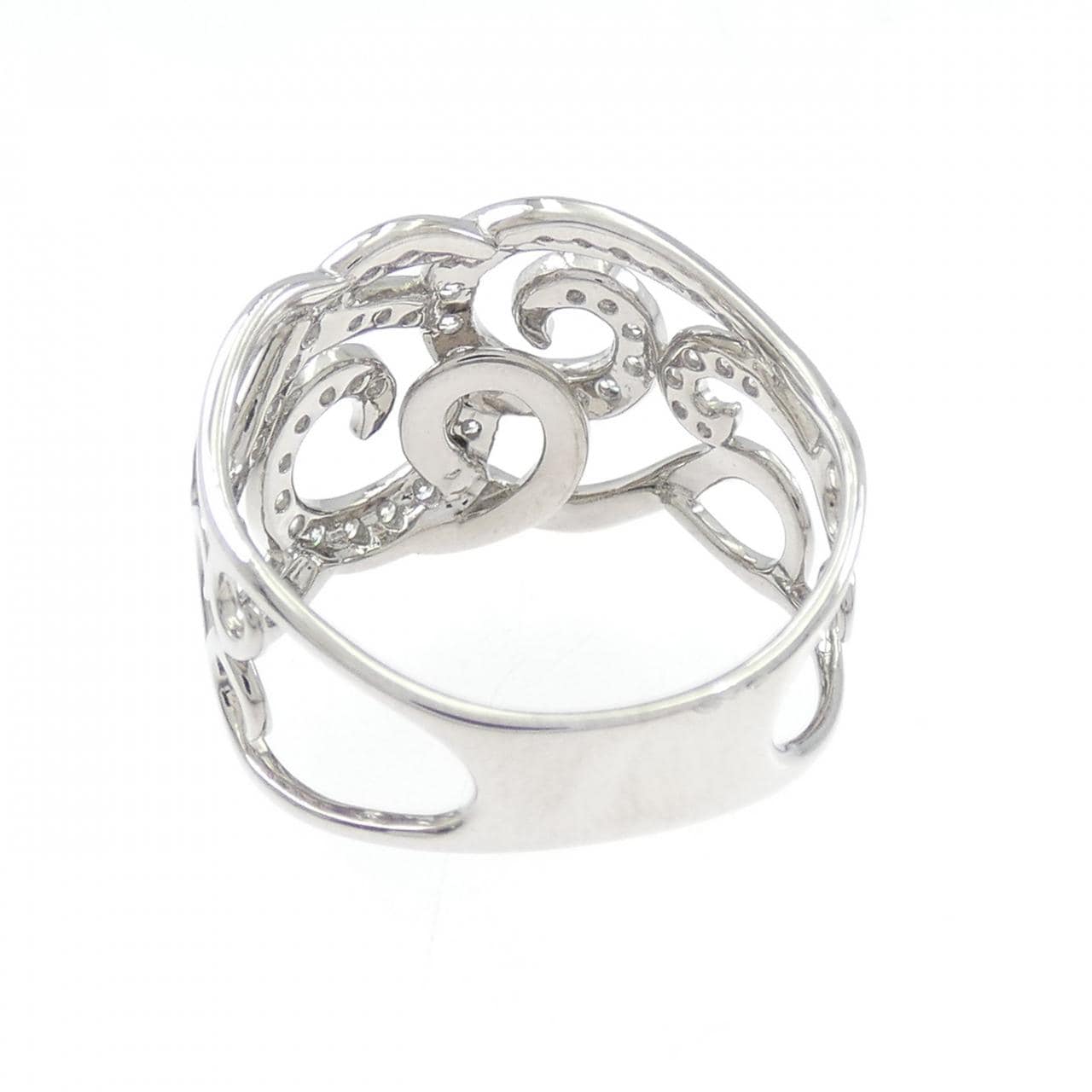 K18WG ダイヤモンド リング 0.38CT