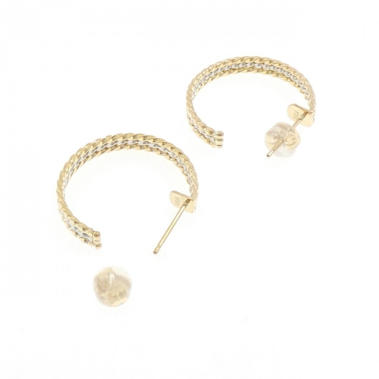 K18YG/PT900 ピアス