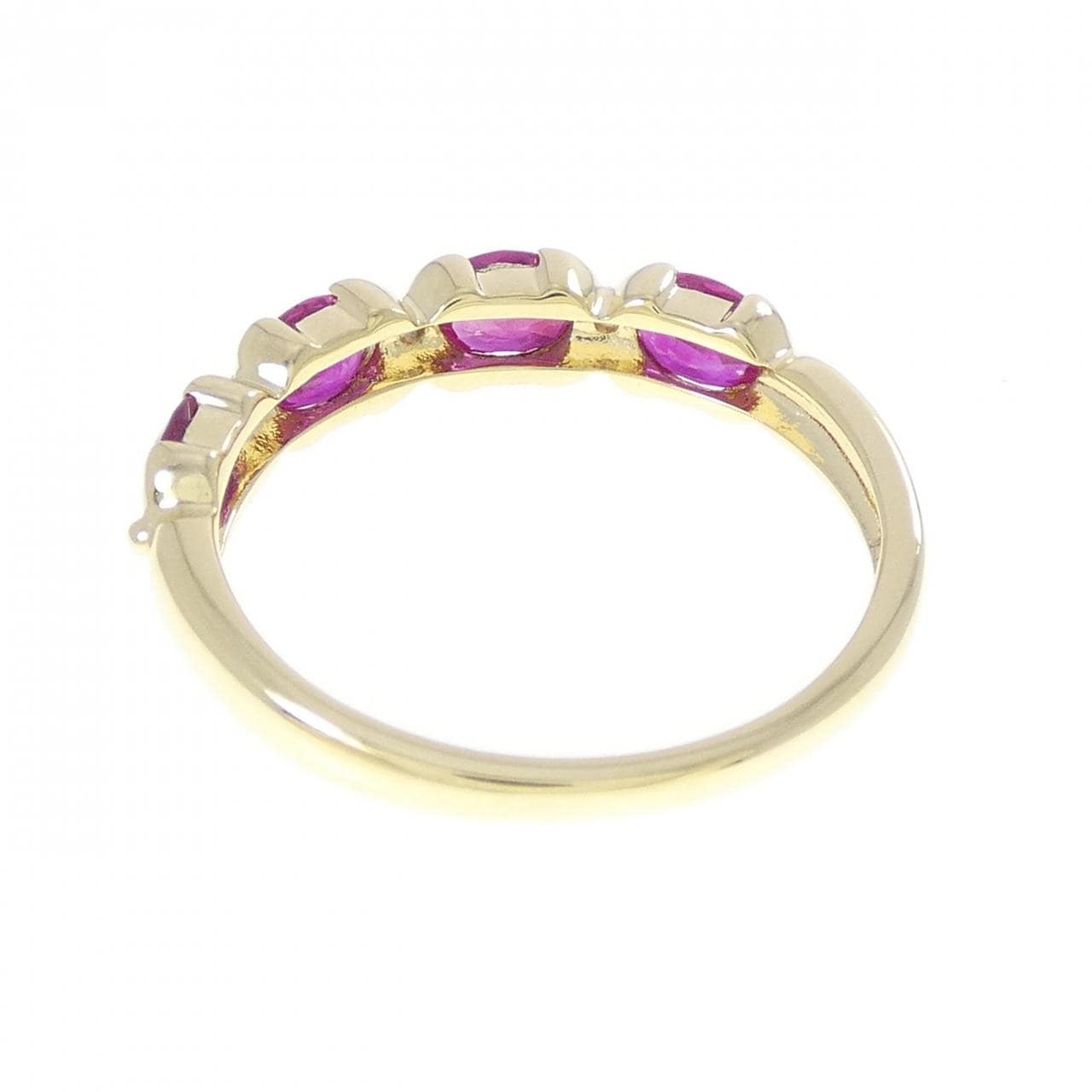 K18YG ルビー リング 1.20CT