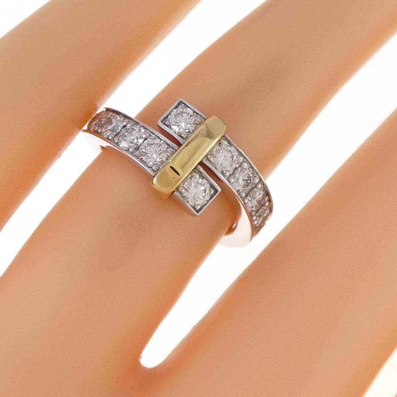 ティファニー バイパス ワイド リング 0.93CT