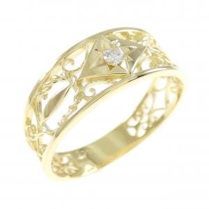 K18YG ダイヤモンド リング 0.03CT
