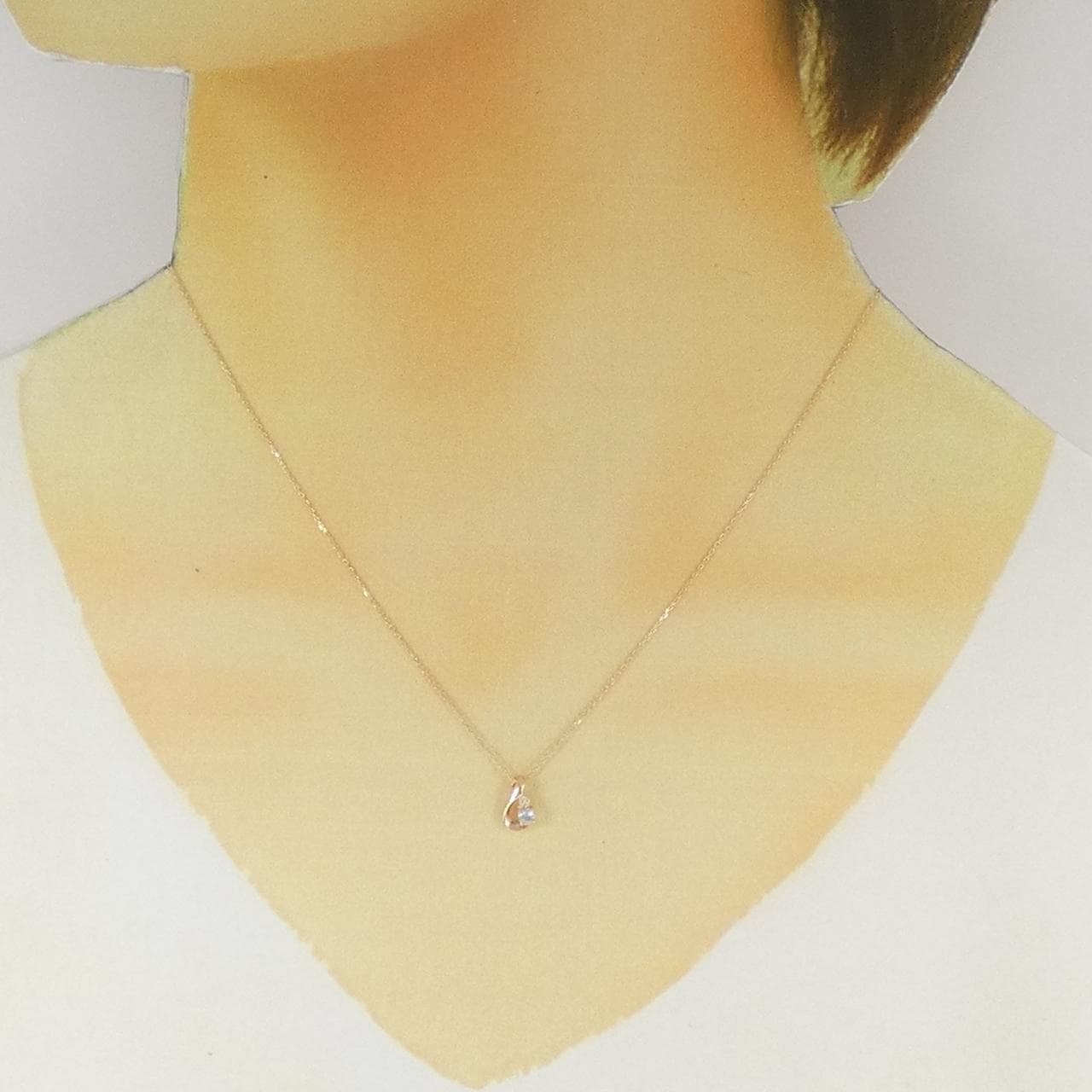 4゜C アクアマリン ネックレス