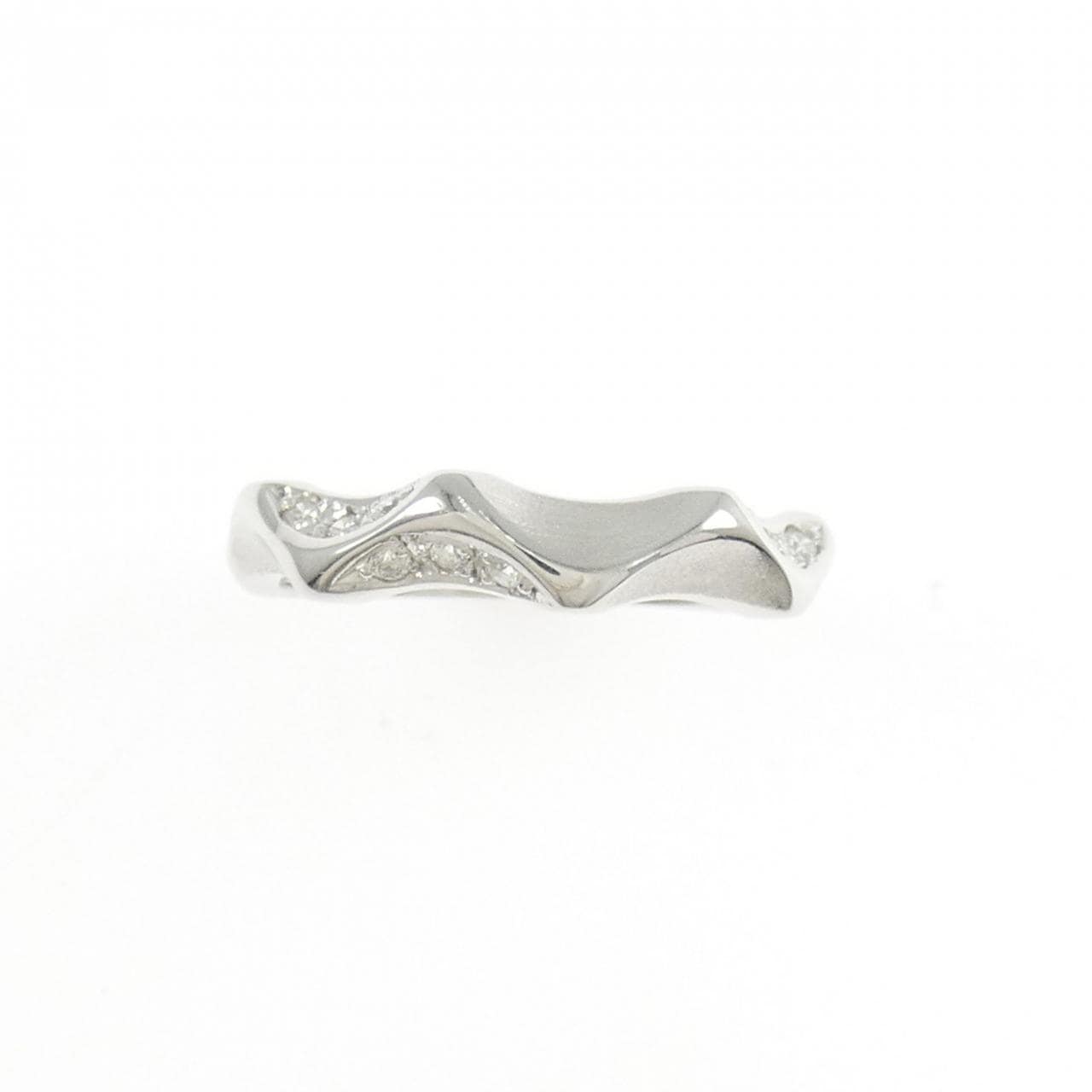 K18WG ダイヤモンド リング 0.09CT