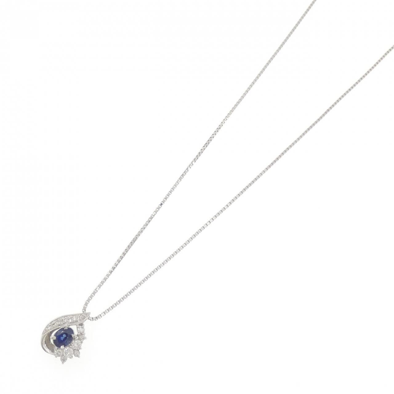 PT900/PT850 サファイヤ ネックレス 0.64CT