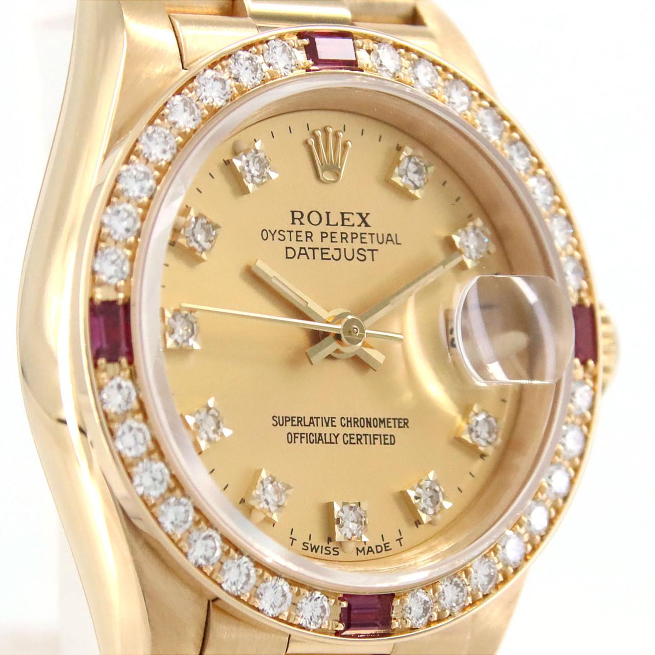 ROLEX日誌型 69068G。 YG自動上弦X系列