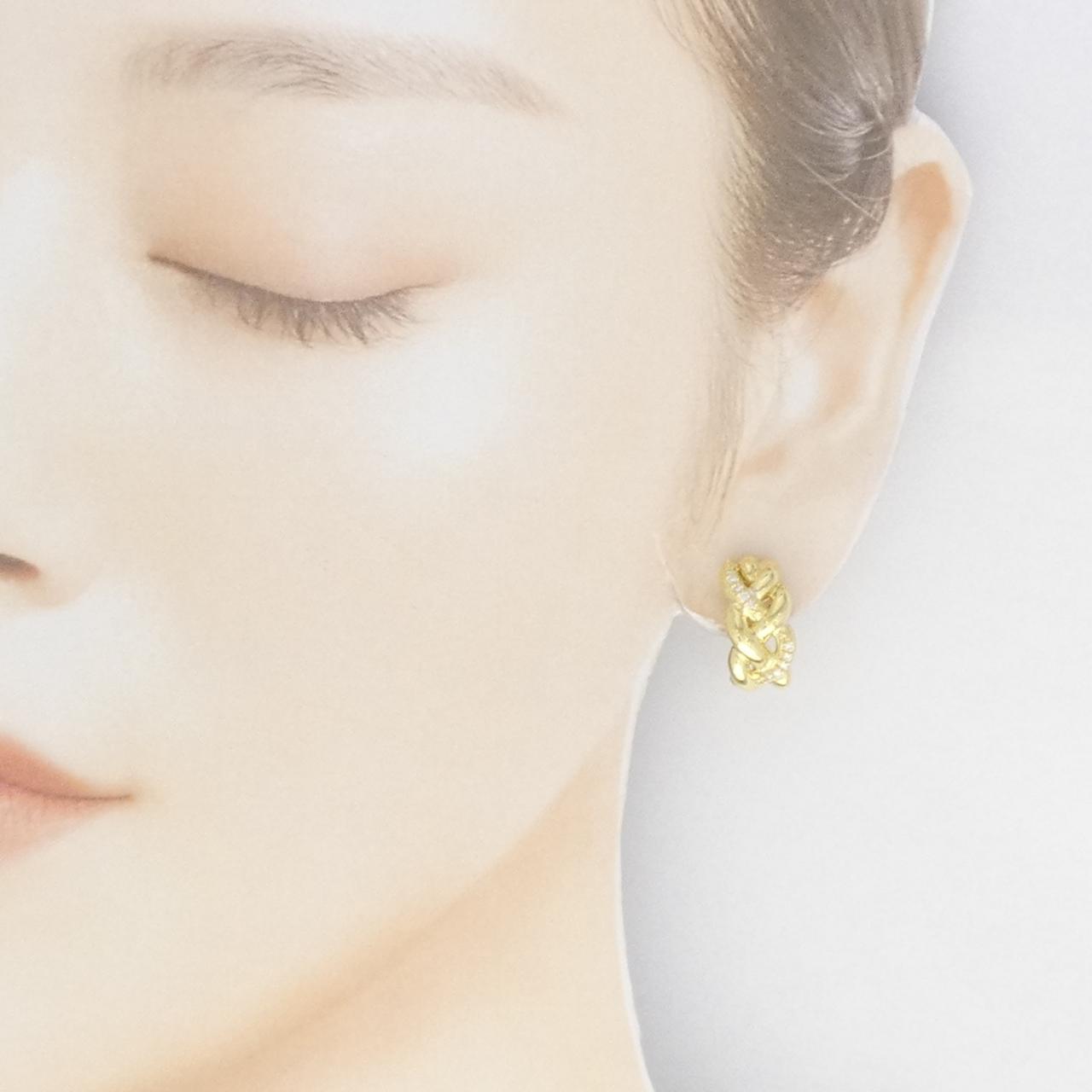 K18YG ダイヤモンド ピアス/イヤリング 0.20CT