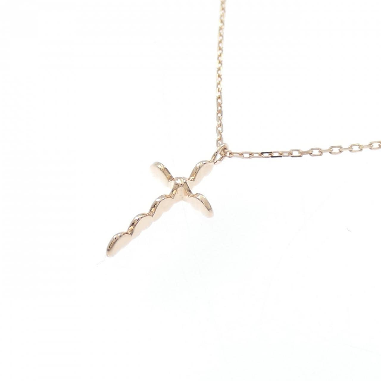 K10PG クロス ネックレス