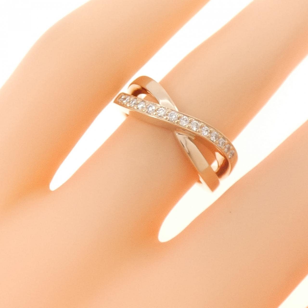 K18PG ダイヤモンド リング 0.11CT