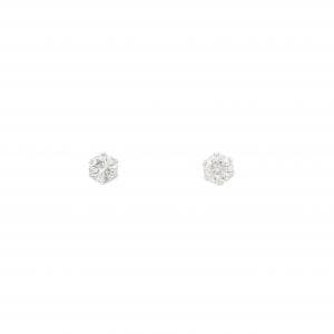 PT900 ソリティア ダイヤモンド ピアス 0.28CT