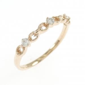 K18PG ダイヤモンド リング 0.10CT