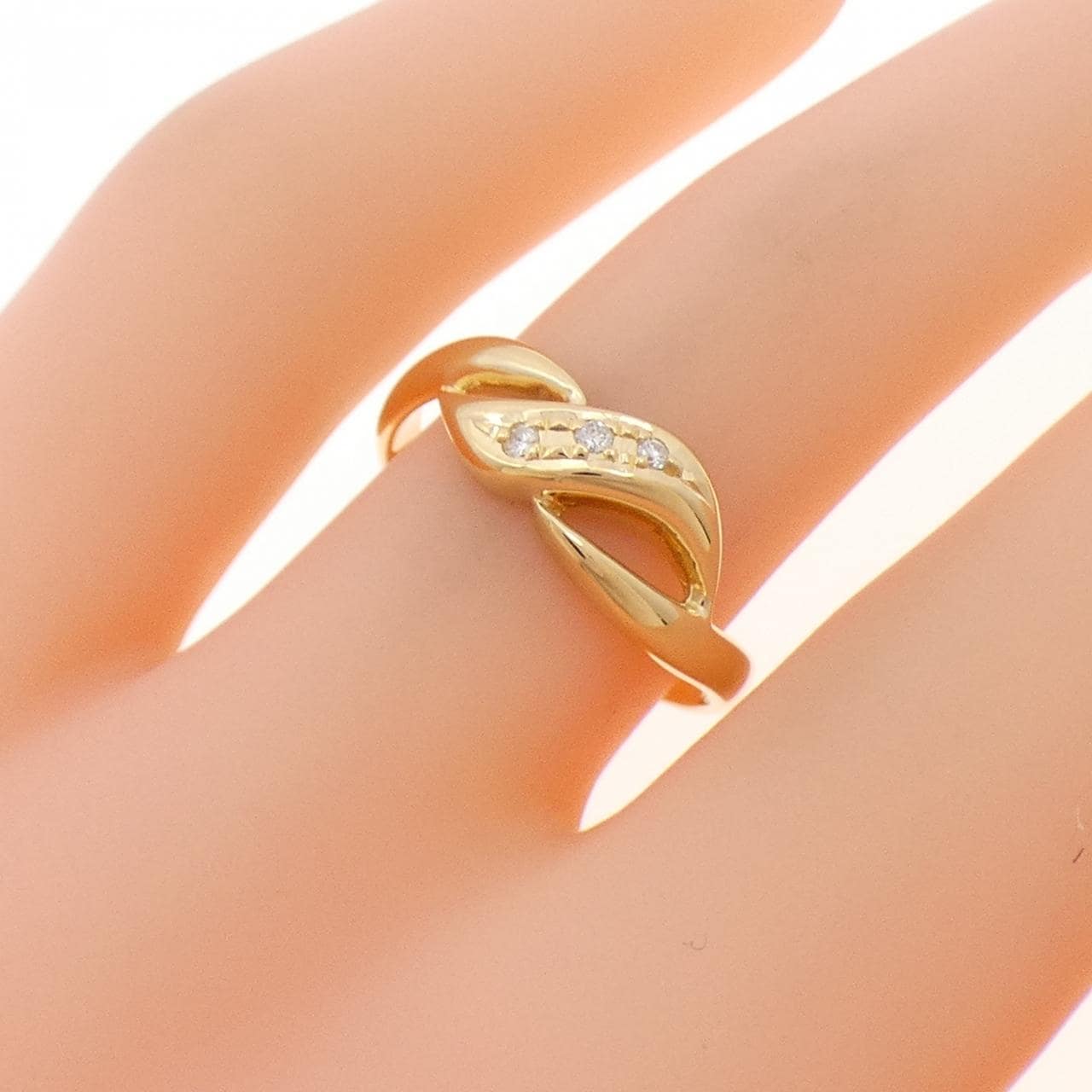 K18YG ダイヤモンド リング