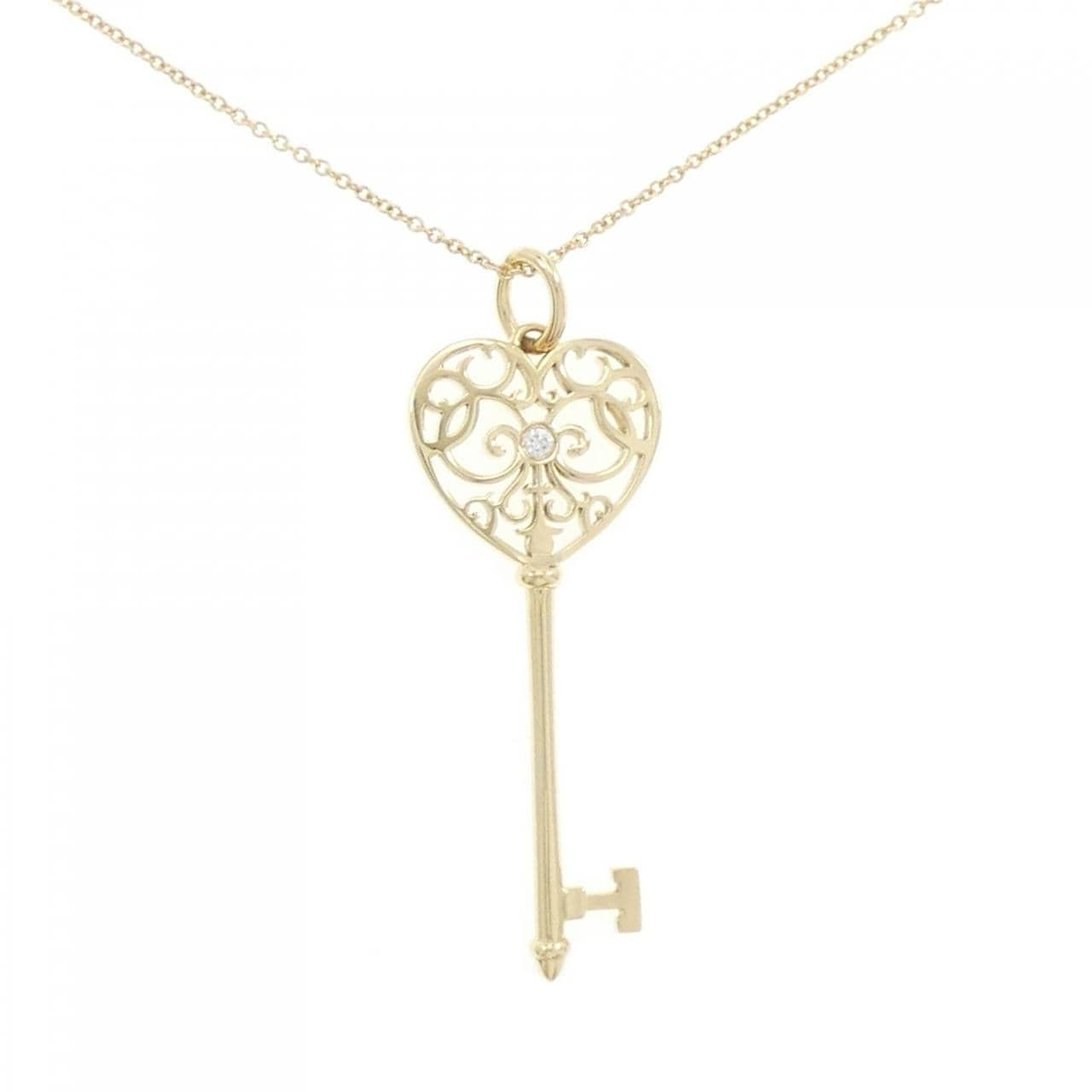 TIFFANY Enchant Heart Key Necklace