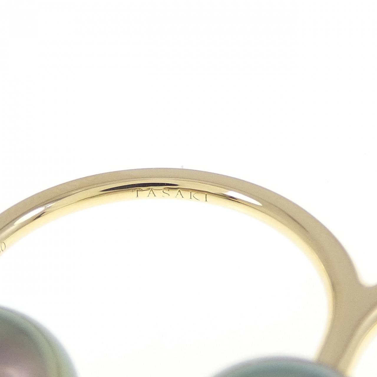 Tasaki black butterfly pearl ring