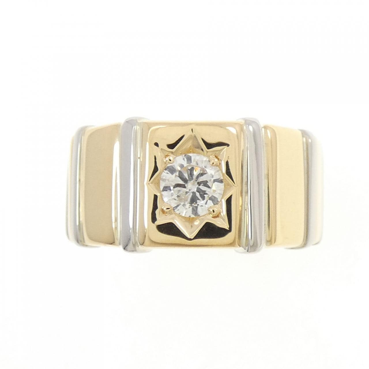 K18YG/PT900 Diamond Ring 0.43CT