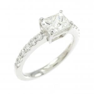 【リメイク】PT900 ダイヤモンド リング 1.012CT H SI1 ファンシーカット