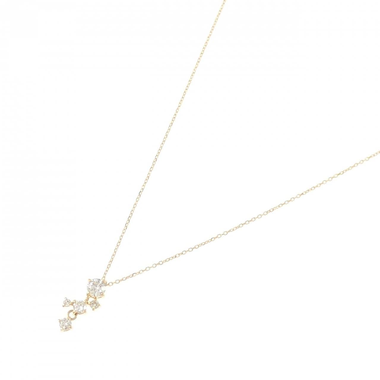 K18YG ダイヤモンド ネックレス 0.23CT