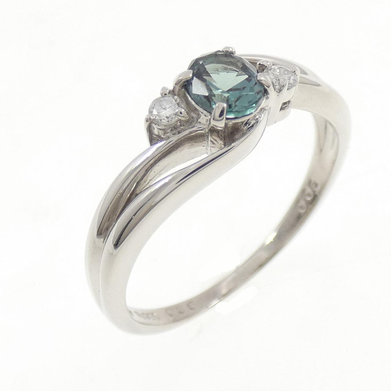 クレサンベール 合成アレキサンドライト リング 0.36CT