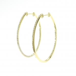 K18YG ダイヤモンド ピアス 1.00CT