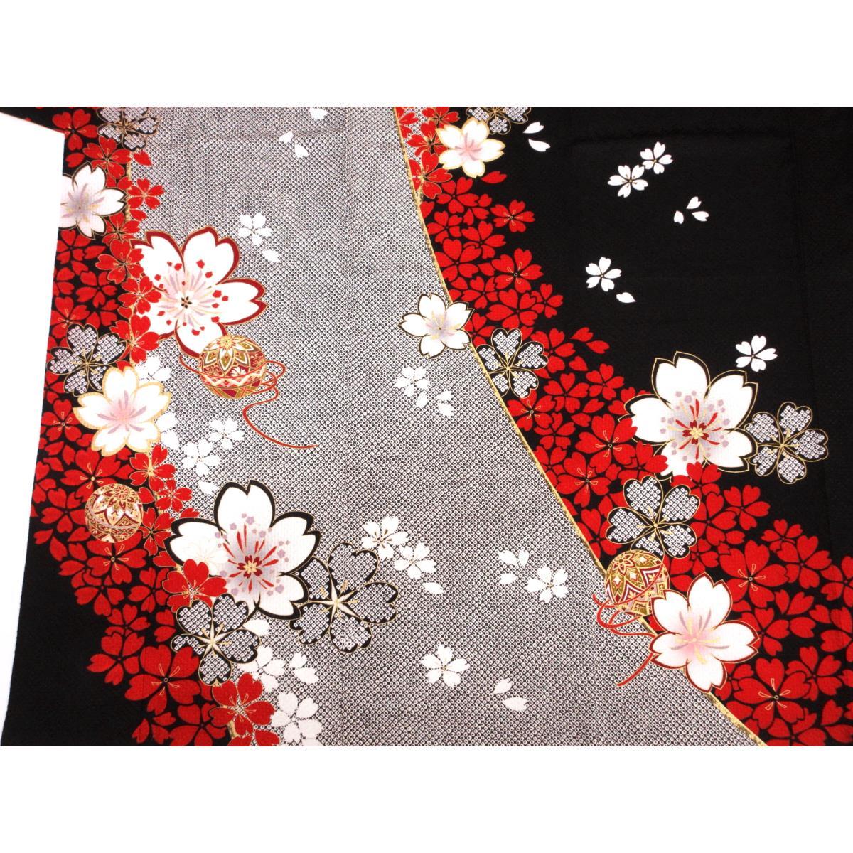 振袖 友禅金彩加工 絞り加工 きもの・長襦袢 2点セット