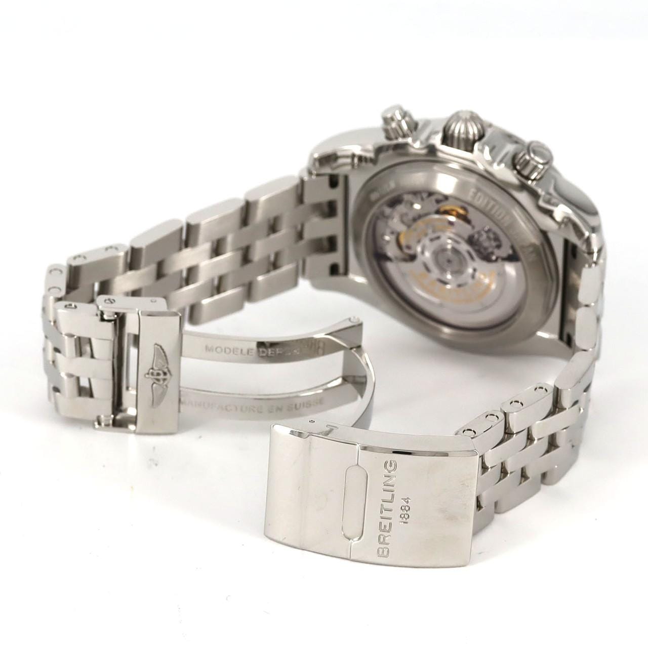 ブライトリング クロノマット44ローマンブラックMOP JAPAN LIMITED AB0111/S011BRMPA SS 自動巻