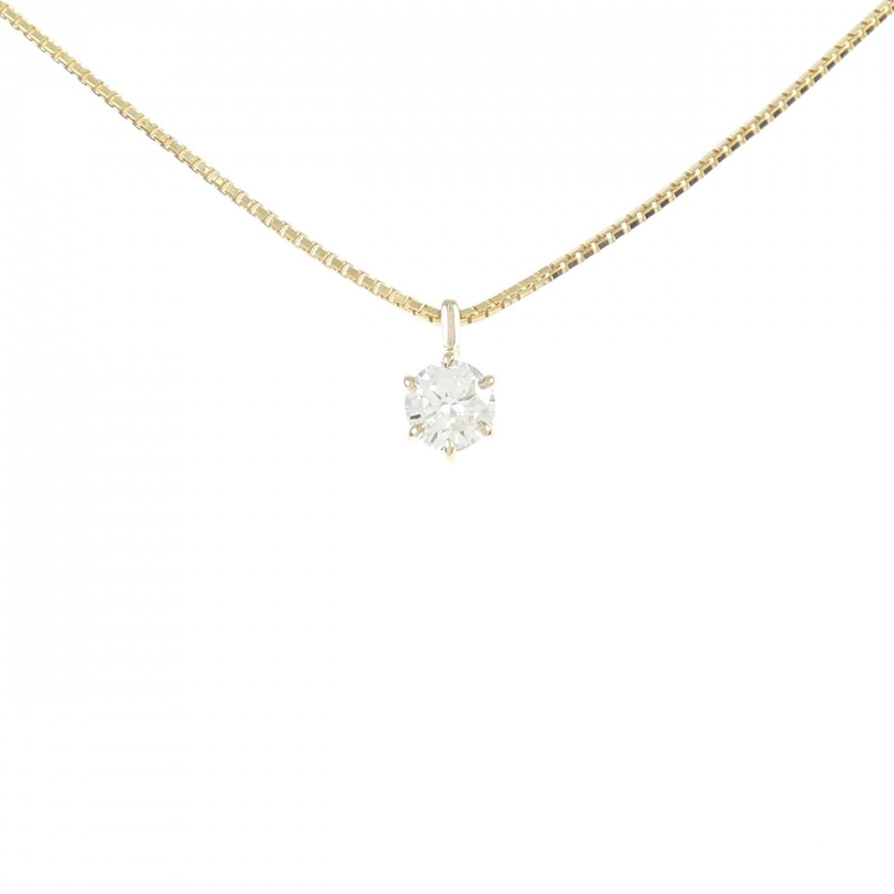 K18YG Diamond Necklace 0.447CT G VS1 Good