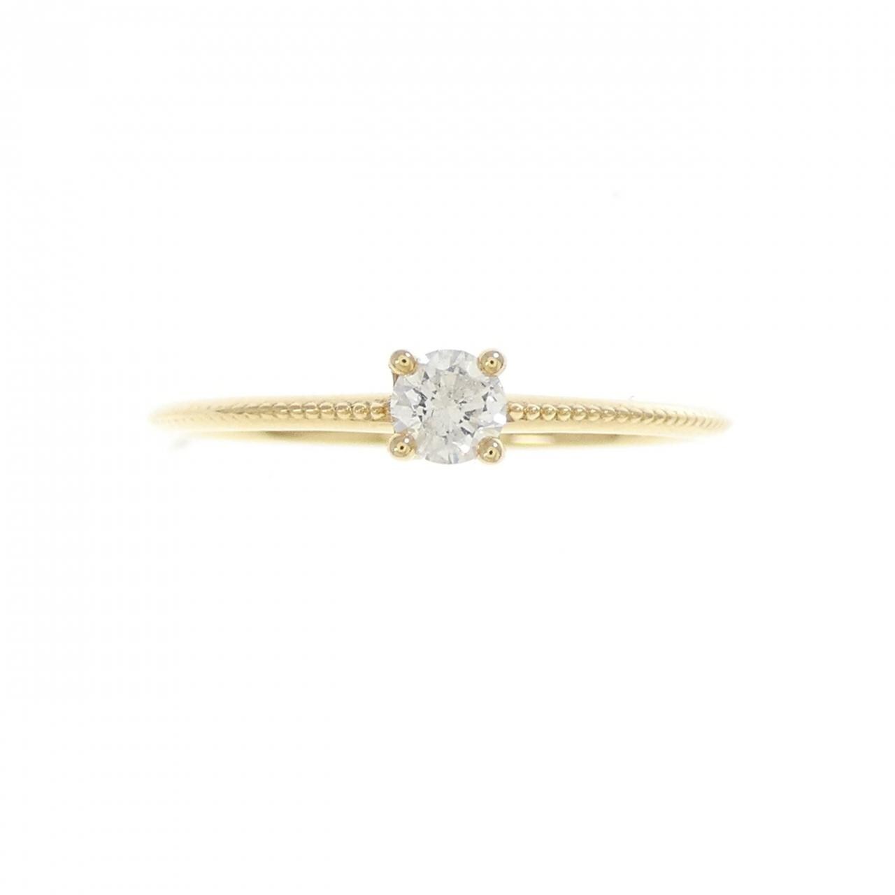 K18YG ダイヤモンド リング 0.10CT