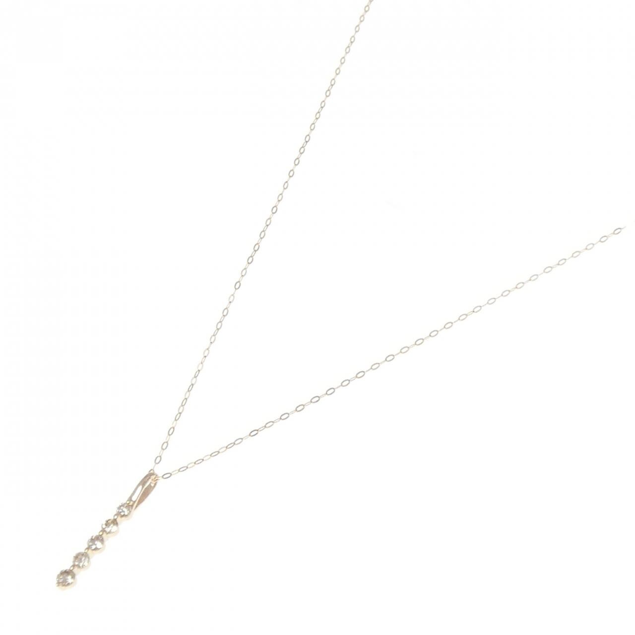 K18PG ダイヤモンド ネックレス 0.30CT