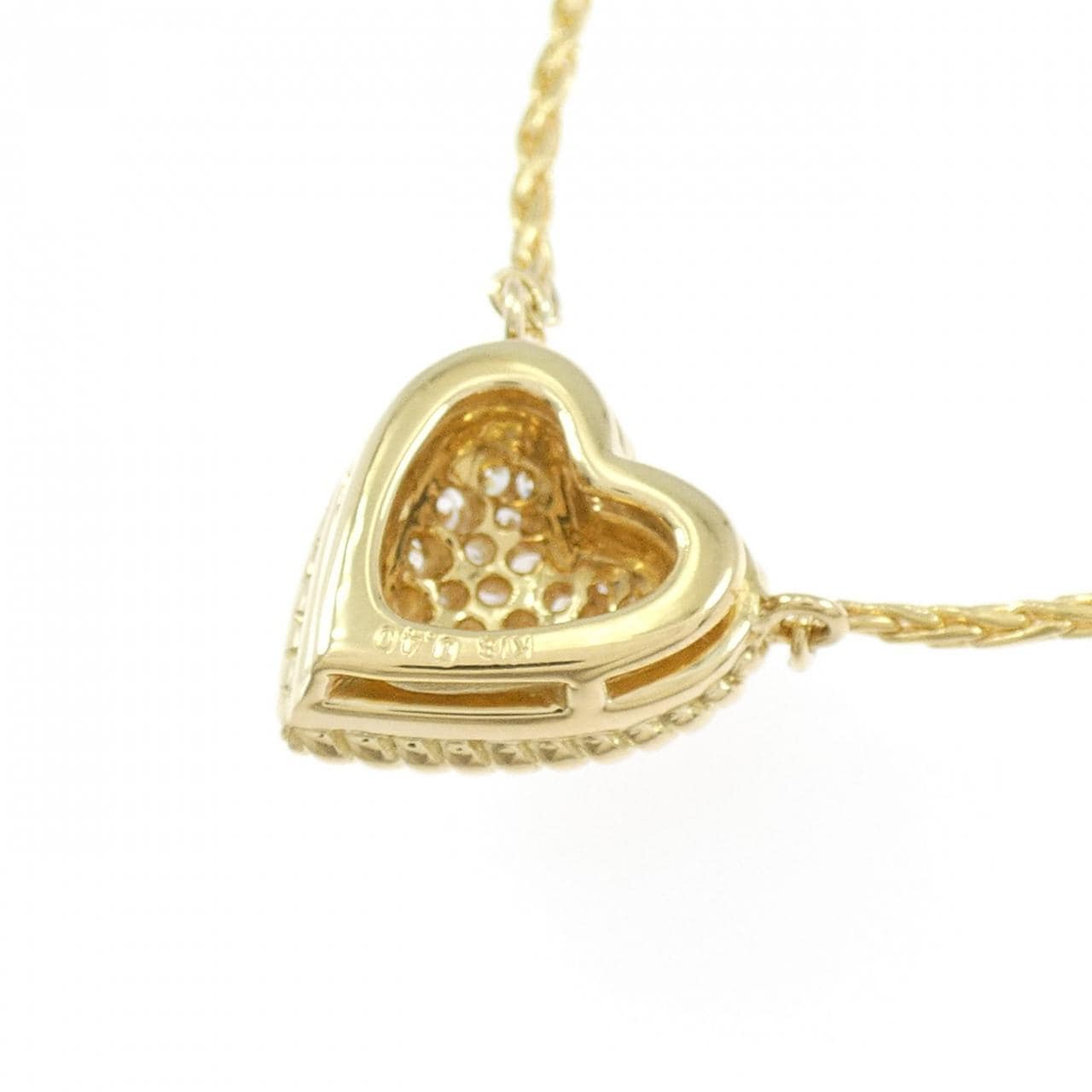 星の砂 ハート ダイヤモンド ネックレス 0.40CT